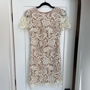 White Lace Dress the Population Dress